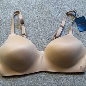 NWT Tommy John Second Skin Lightly Lined Wireless Bra Maple Sugar Pink Size 38D